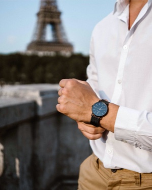 Montre pierre et bois